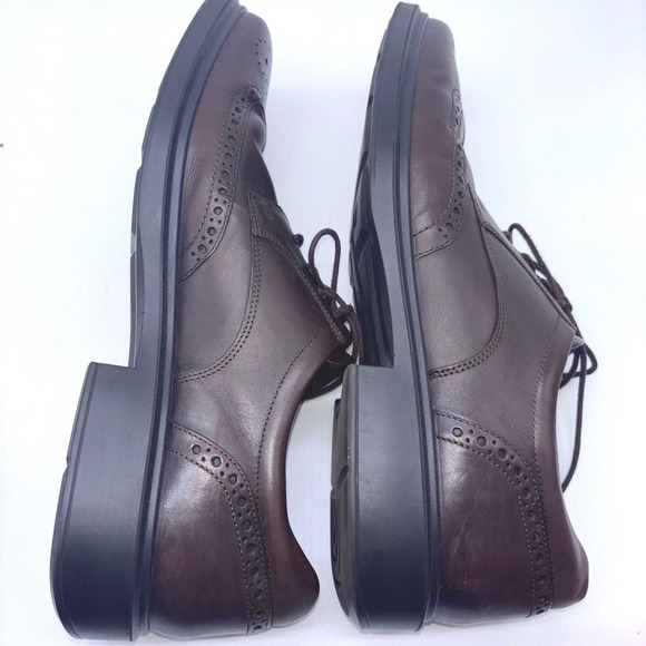 ECCO Lisbon Men\'s US 16-16.5/50Dark Brown Leather Brogue Wingtip Oxford Shoes main image 5